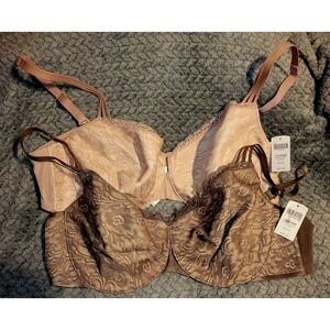 2 Soma Enticing Lift Unlined Balconette Bras both 40D Adobe Rose mocha NWTs